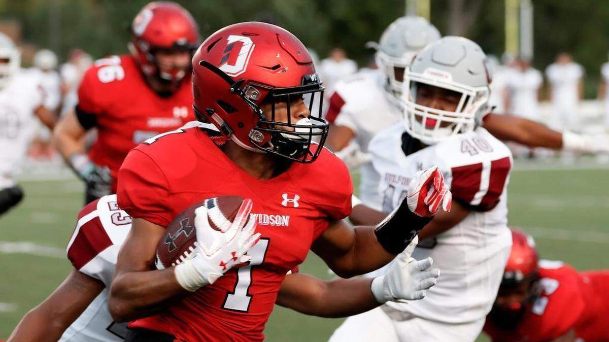 Davidson’s William Wicks had 161 all-purpose yards and scored three touchdowns in the Wildcats’ 91-61 victory Thursday night against Guilford.