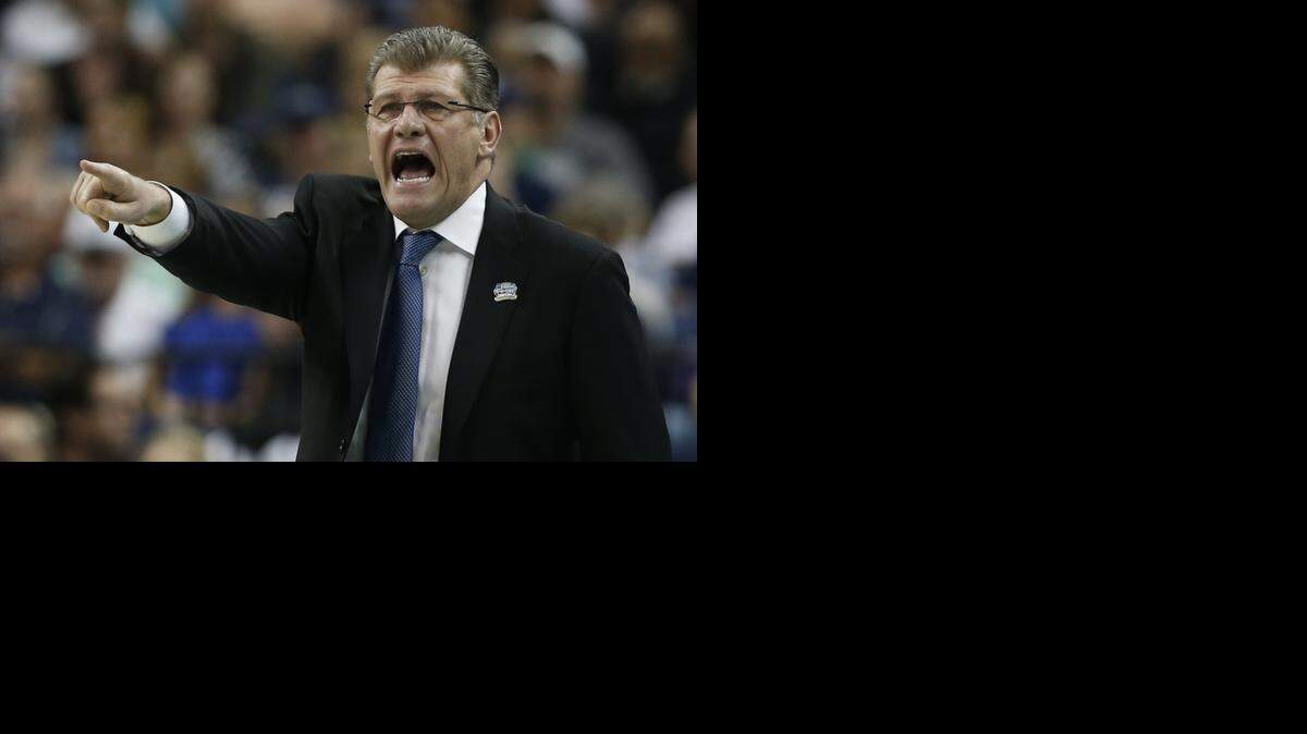
Connecticut head coach Geno Auriemma will coach for his 10th national championship against Notre Dame on Tuesday.
