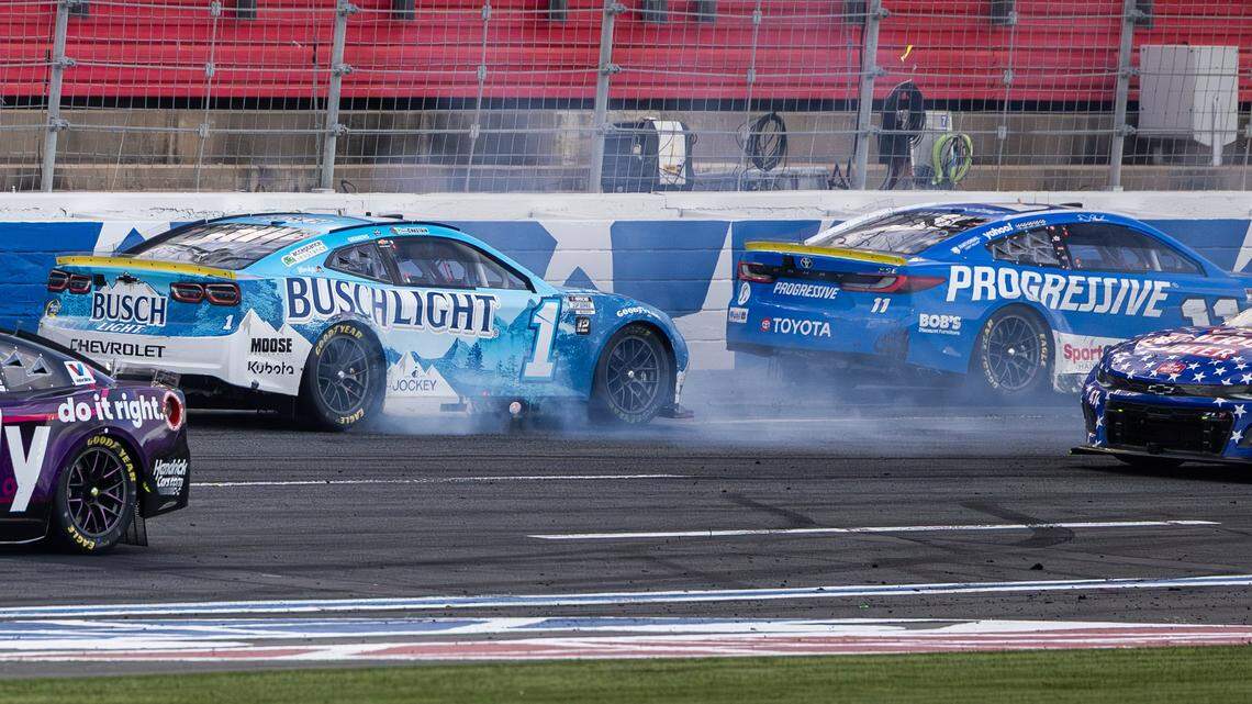 Denny Hamlin passed Ross Chastain. Chastain wrecked him. Why both had regrets