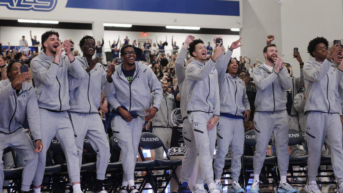 Queens celebrates reaching NCAA dreams in Charlotte. But Royals know what’s next