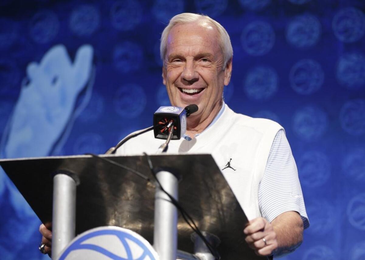 North Carolina head coach Roy Williams attended ACC basketball’s media day Wednesday afternoon, and then at night he watched his former players take the court as Charlotte Hornets.