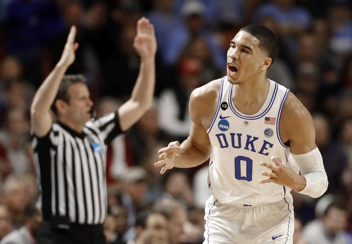 Duke small forward Jayson Tatum has a big upside, and might go top three in Thursday’s NBA draft.