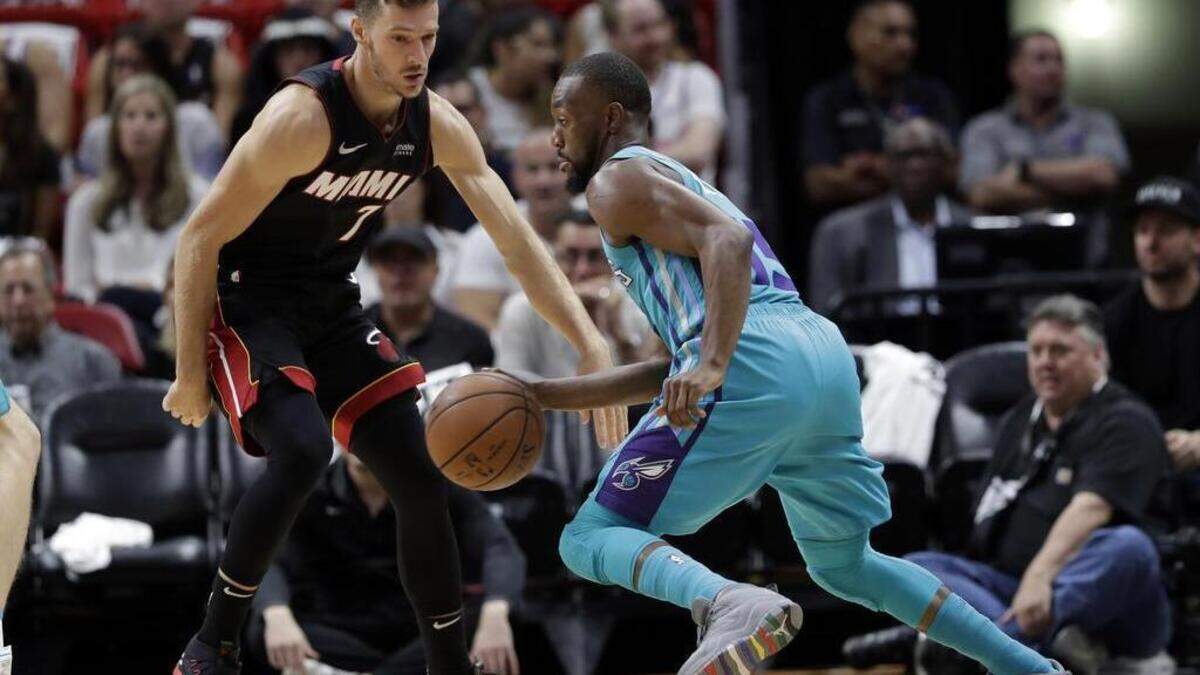 Kemba Walker (with ball) says he is going to need help for the Charlotte Hornets to have a successful season, like the type Malik Monk provided in the fourth quarter in Miami.