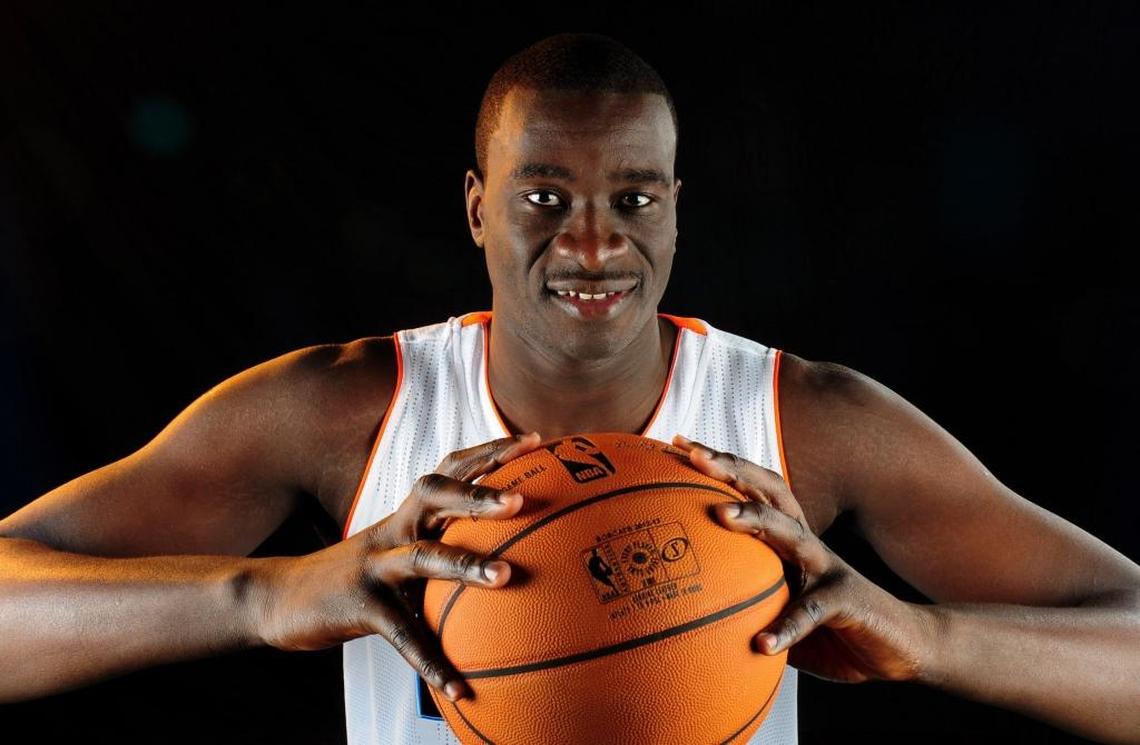 Gana Diop made 11 starts in five seasons in Charlotte.