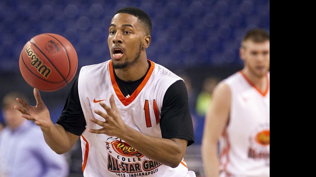
N.C. State guard Ralston Turner, here playing in the 2015 College All-Star Game, worked out for the Charlotte Hornets Wednesday.
