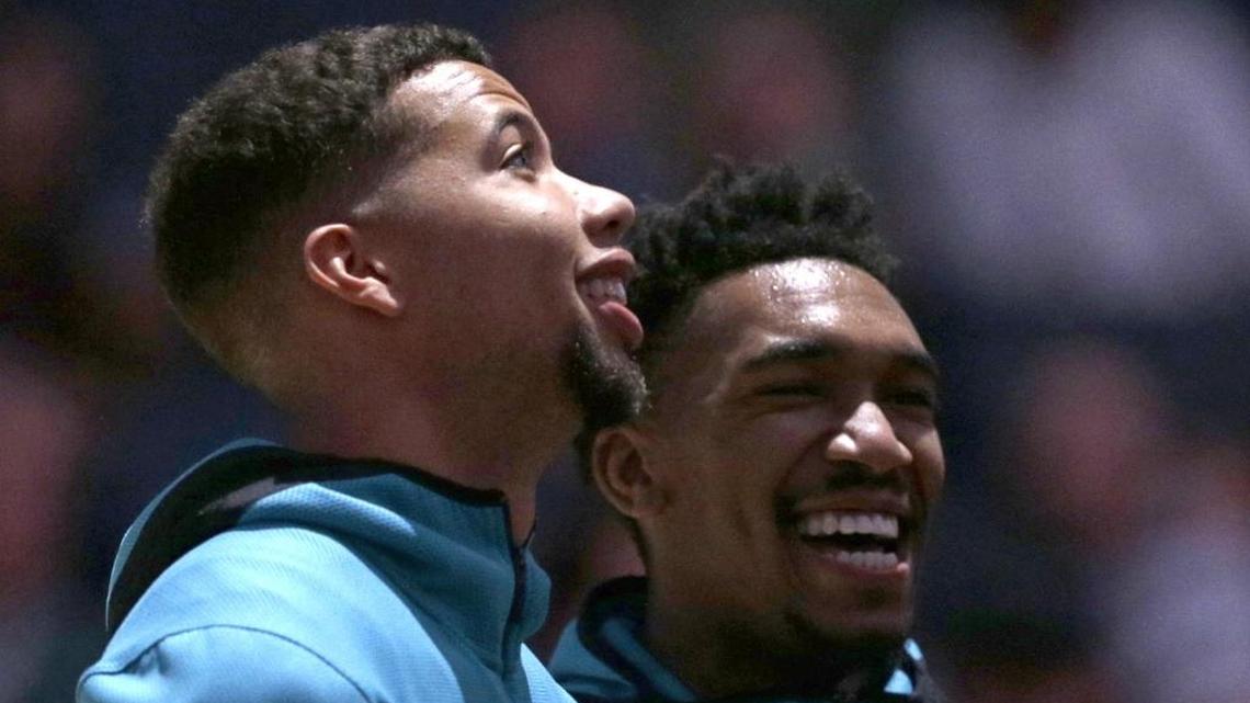Based on Twitter responses, one of the first things Charlotte Hornets fans would change is rookie Malik Monk, right, getting the minutes veteran point guard Michael Carter-Williams, left, has.