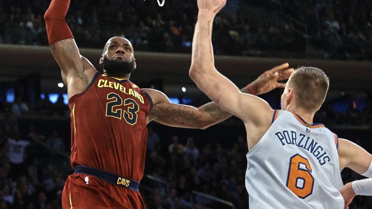 LeBron James (left) has an even bigger burden with the Cleveland Cavaliers this season, with Kyrie Irving gone and Tristan Thompson and Isaiah Thomas injured.