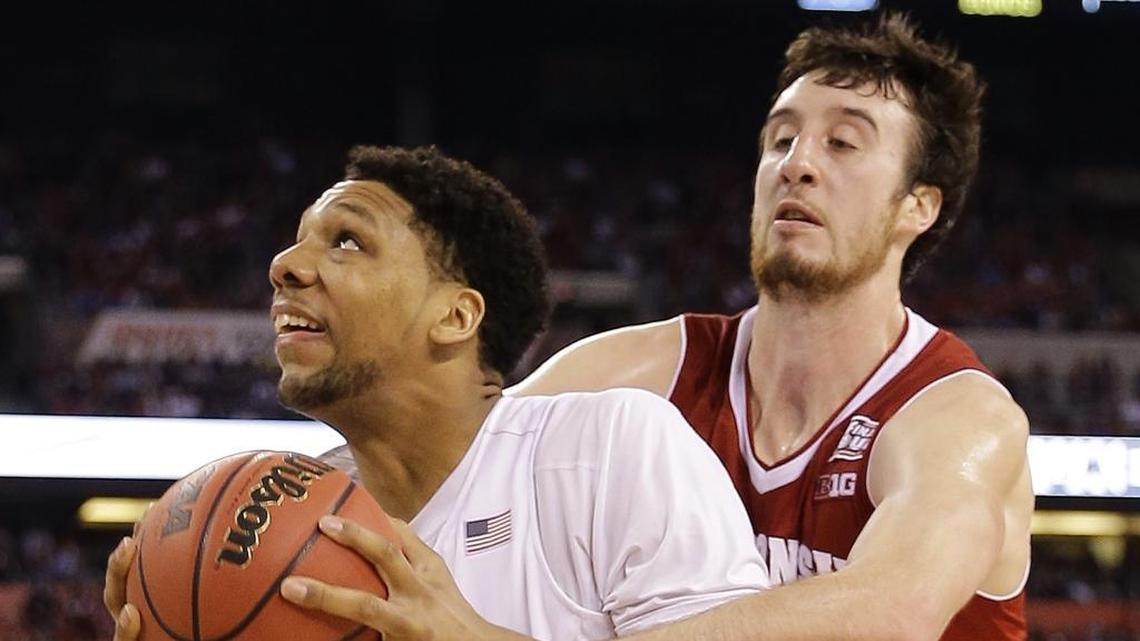 Jahlil Okafor (15) and Frank Kaminsky (44) battled for Duke and Wisconsin respectively in the 2015 NCAA championship game, but their NBA careers haven’t gone as expected.