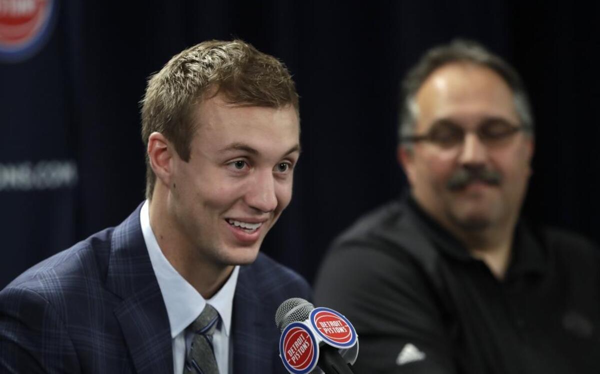 Former Duke star Luke Kennard (left) has a lot of work to do defensively to make Detroit Pistons coach Stan Van Gundy (right) happy during Kennard’s NBA rookie season.