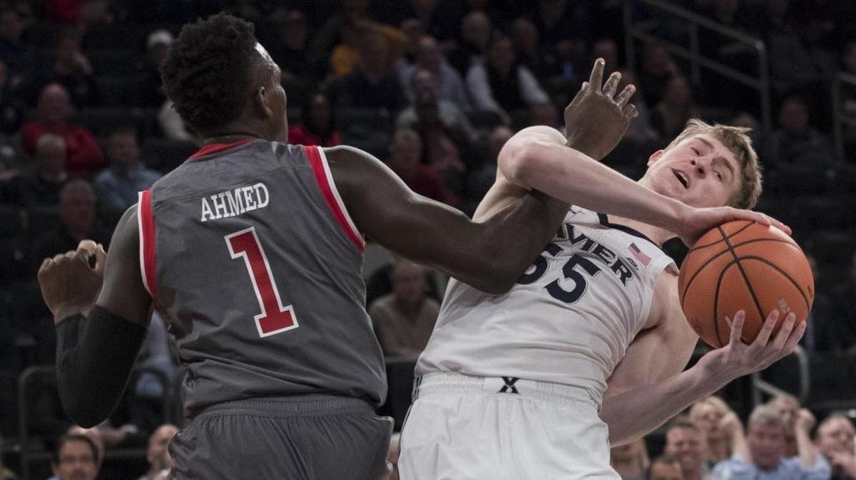 Xavier’s J.P. Macura (55) will sign a two-way contract with the Charlotte Hornets, an NBA source confirmed Saturday. Macura went unselected in Thursday’s NBA draft.