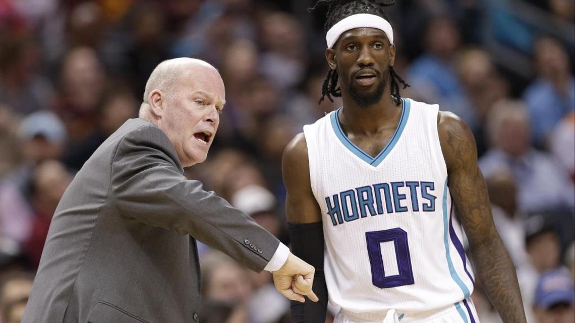 Charlotte Hornets coach Steve Clifford, left, is a defensive-minded coach. And, defense just happens to be the specialty of point guard Briante Weber, right, who’s trying to lock up a spot as Kemba Walker’s backup.