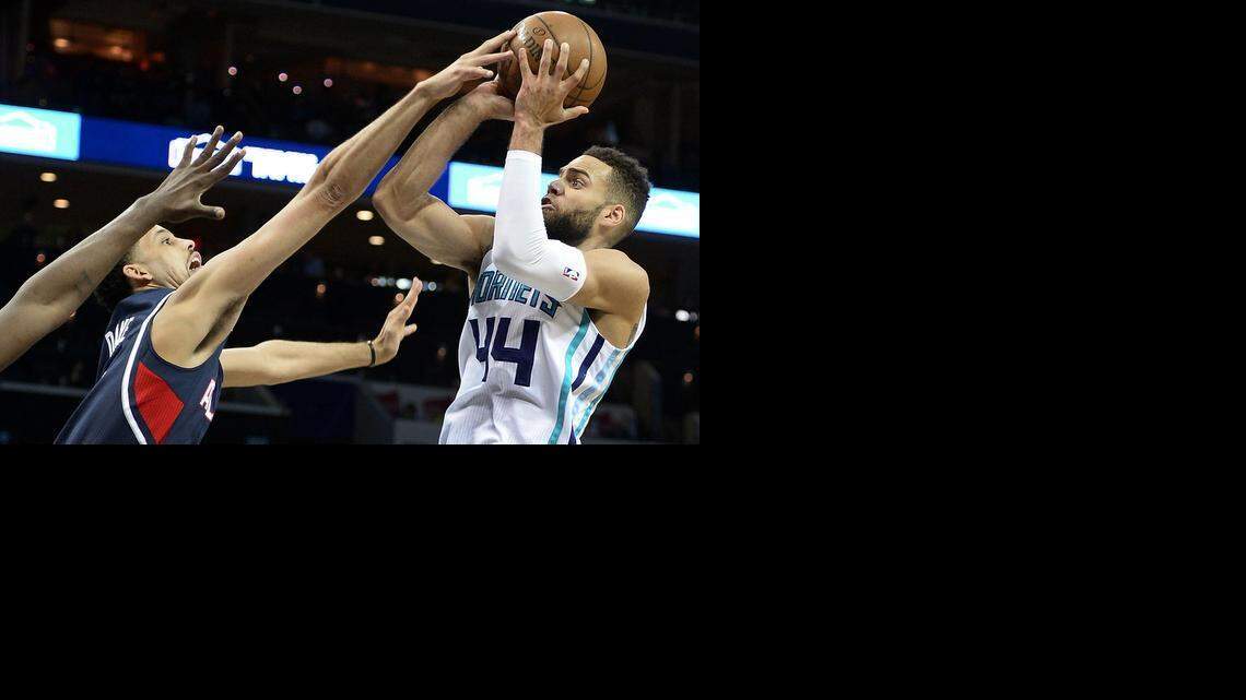 
Charlotte Hornets forward Jeff Taylor (44) is a fill-in starter while Michael Kidd-Gilchrist is sidelined with an ankle sprain.
