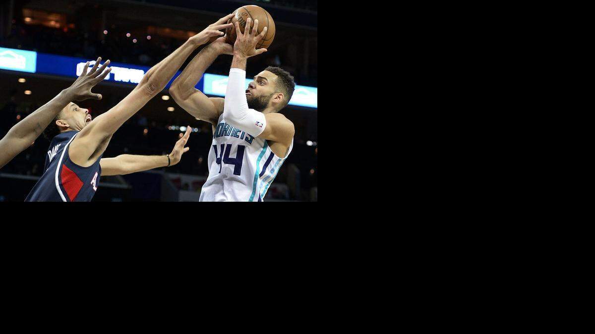 
Charlotte Hornets forward Jeff Taylor (44) is a fill-in starter while Michael Kidd-Gilchrist is sidelined with an ankle sprain.
