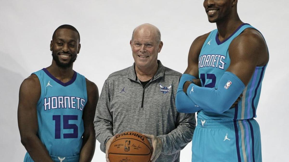 The connection this season between Kemba Walker (left) and Dwight Howard (right) wil be key to the Charlotte Hornets’ success this season under coach Steve Clifford.