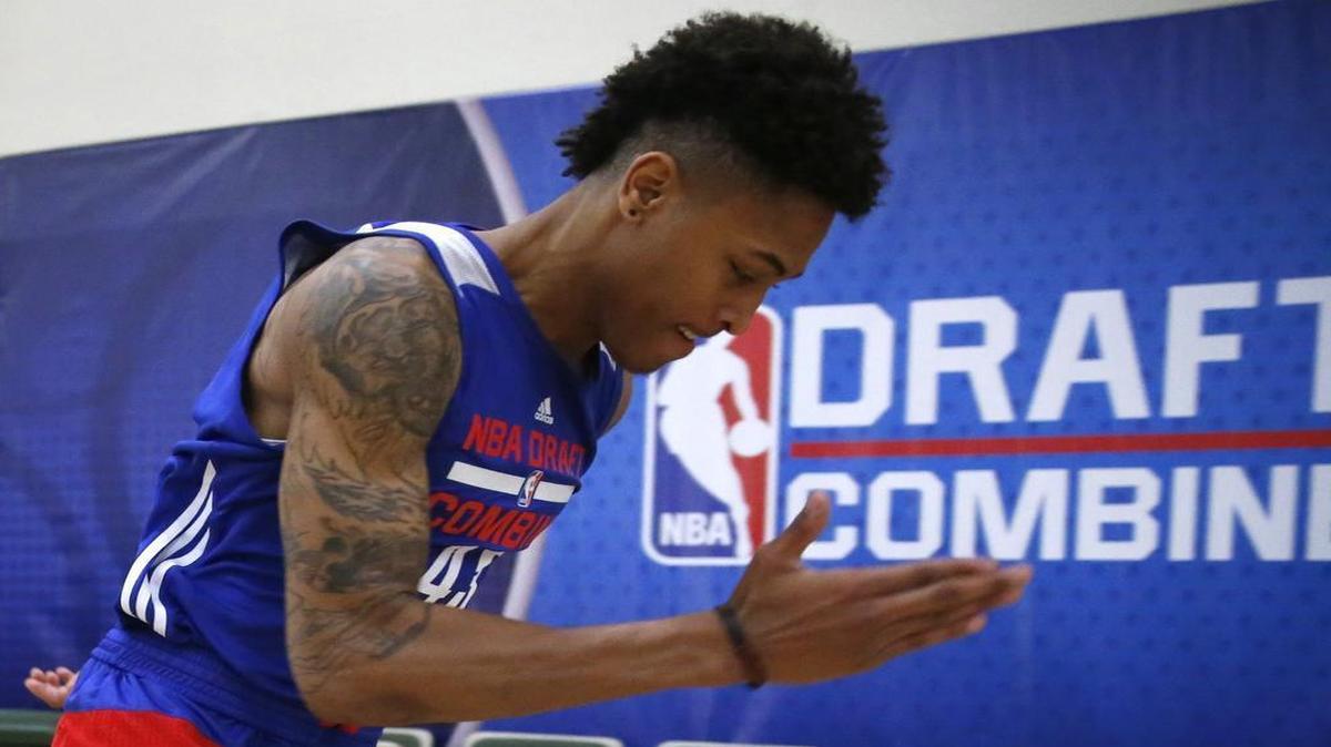 
Kansas' Kelly Oubre, here participating in the NBA draft combine last month, worked out for the Charlotte Hornets Thursday morning.
