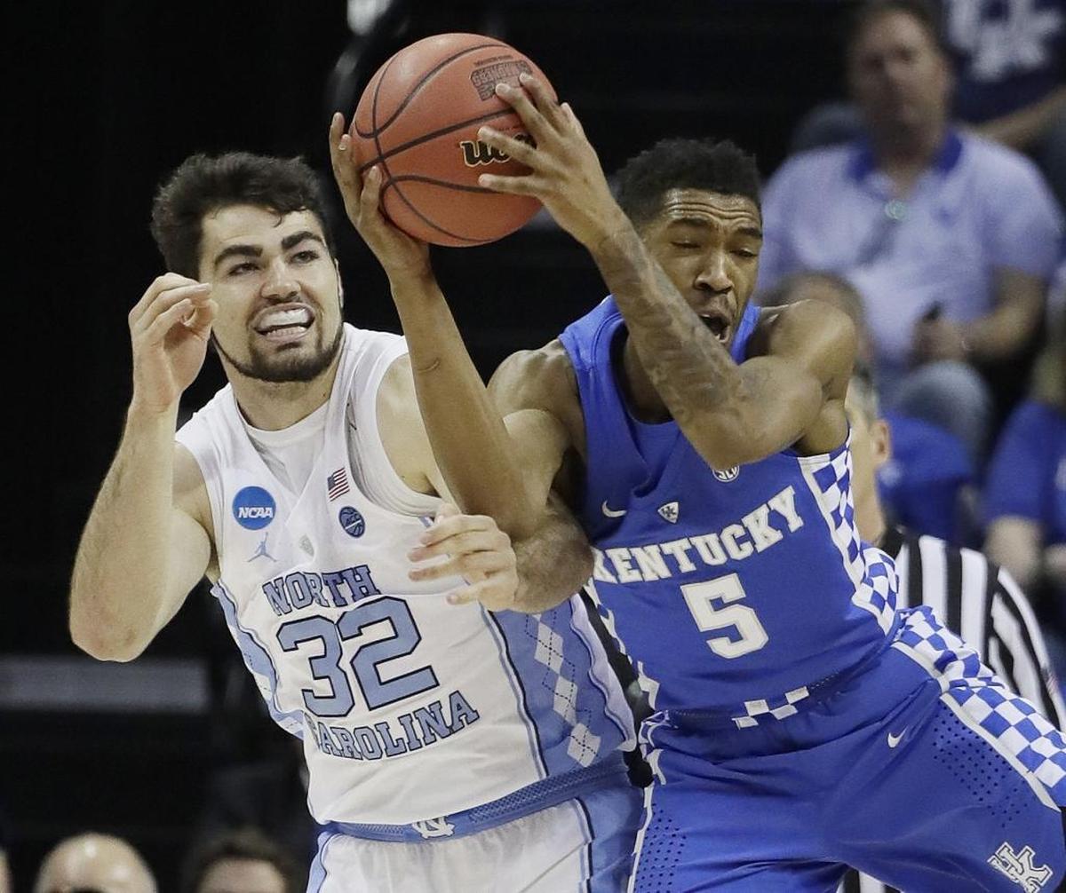 Kentucky’s Malik Monk, right, could be the best shooting guard in this NBA draft.