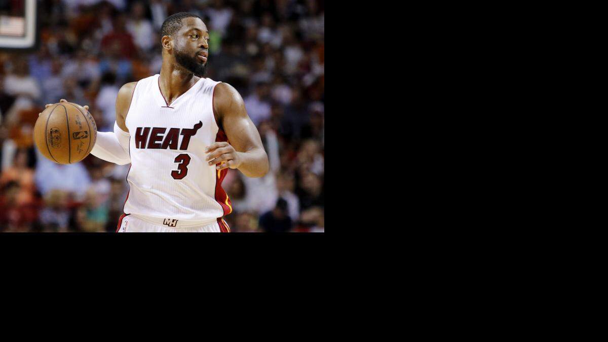 
With teammates Chris Bosh and Josh McRoberts out for the season, Dwyane Wade is trying to push the Miami Heat to the playoffs.
