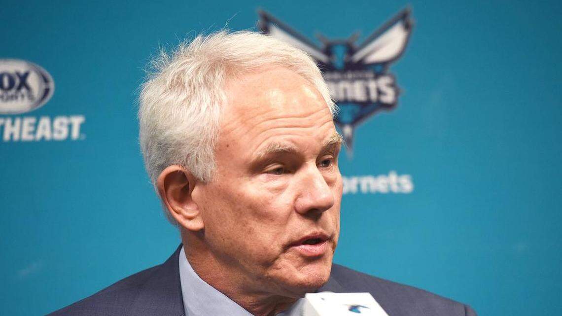 Mitch Kupchak, the longtime Los Angeles Lakers general manager, was introduced as president of basketball operations and general manager for the Charlotte Hornets on Tuesday at Spectrum Center.