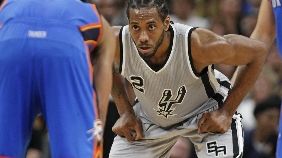 San Antonio Spurs forward Kawhi Leonard (2) is in the top handful of NBA players this season.