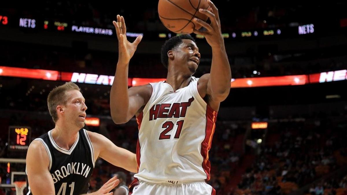 Miami Heat center Hassan Whiteside (21) figures to be a candidate for NBA Defensive Player of the Year.