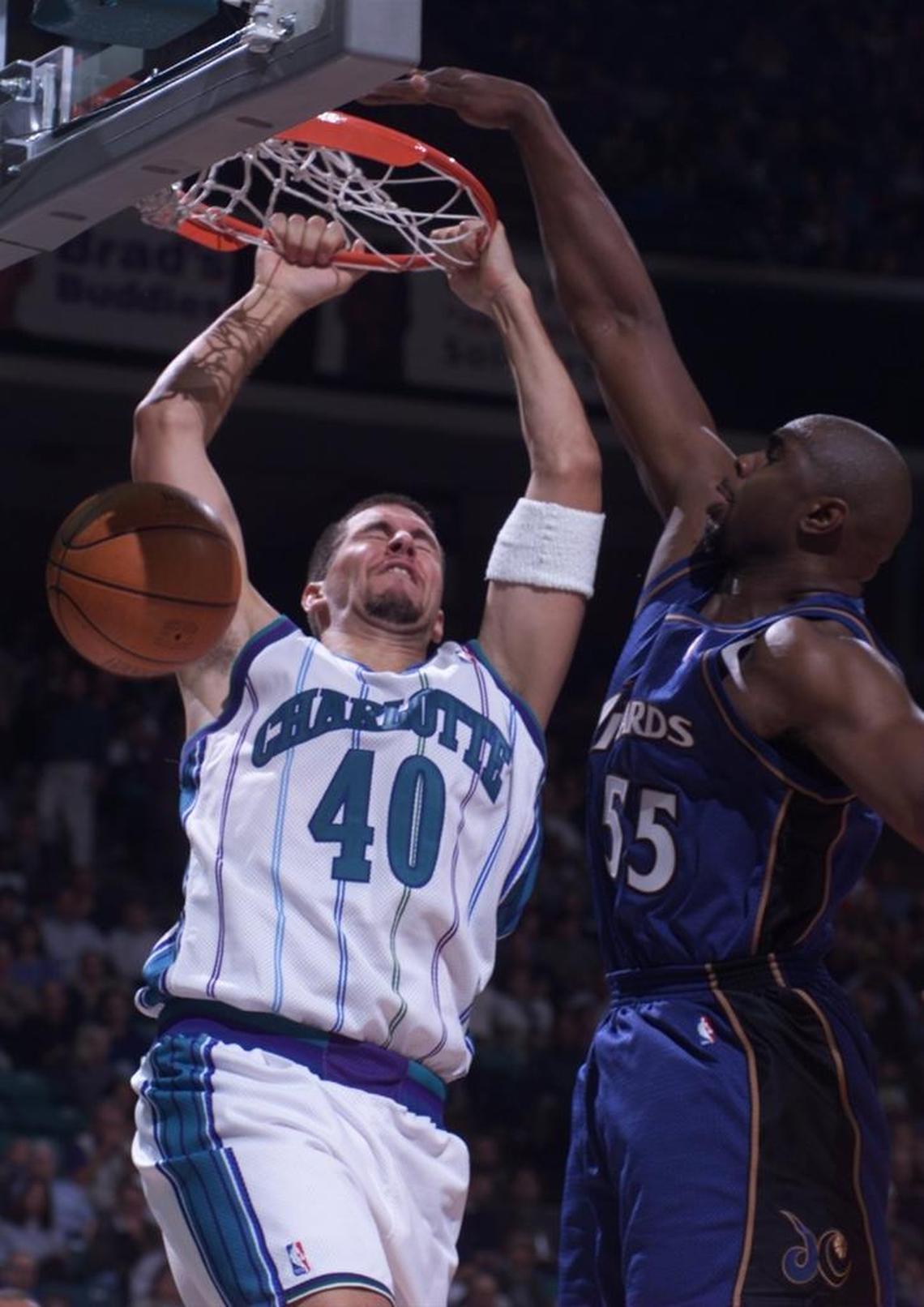 Former Charlotte Hornets center Brad Miller (40) is now opening a cannabis-manufacturing facility in California.