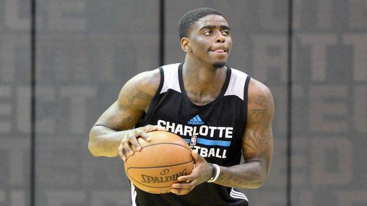 Charlotte Hornets shooting guard Dwayne Bacon, shown practicing at Spectrum Center on Wednesday, showed no rookie jitters in his summer league debut in Orlando, Fla., Saturday.