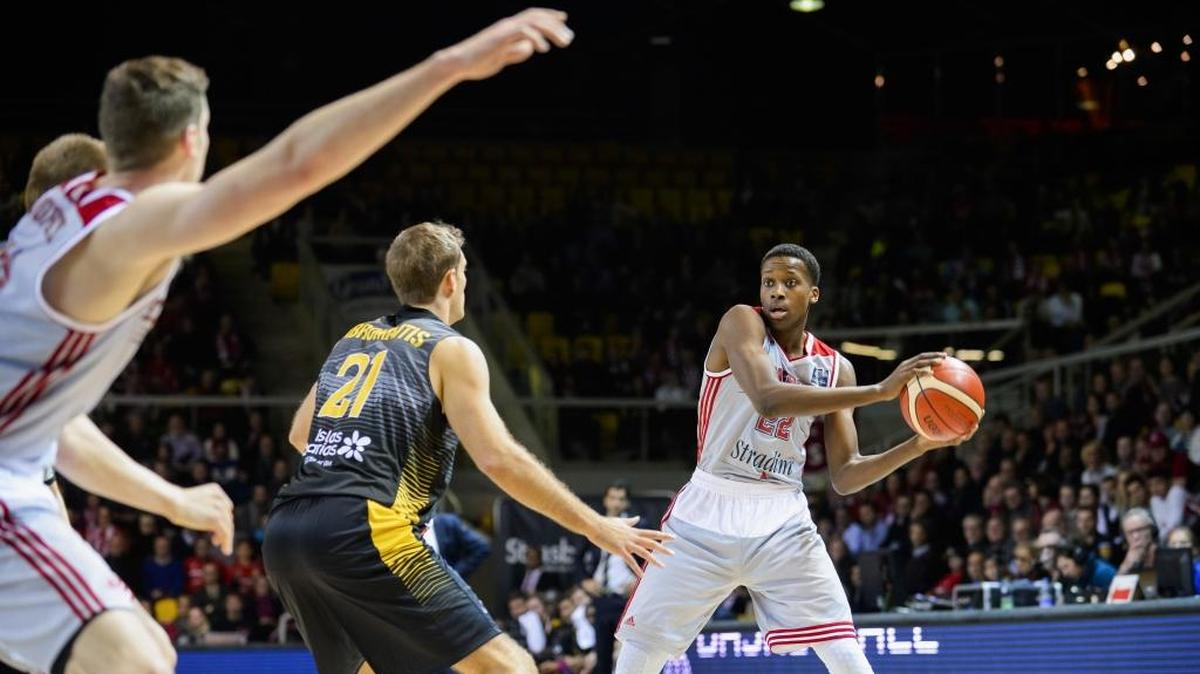 Frank Ntilikina, a 6-foot-5 point guard who plays in the French League, could be an option for the Charlotte Hornets this month in the NBA draft.