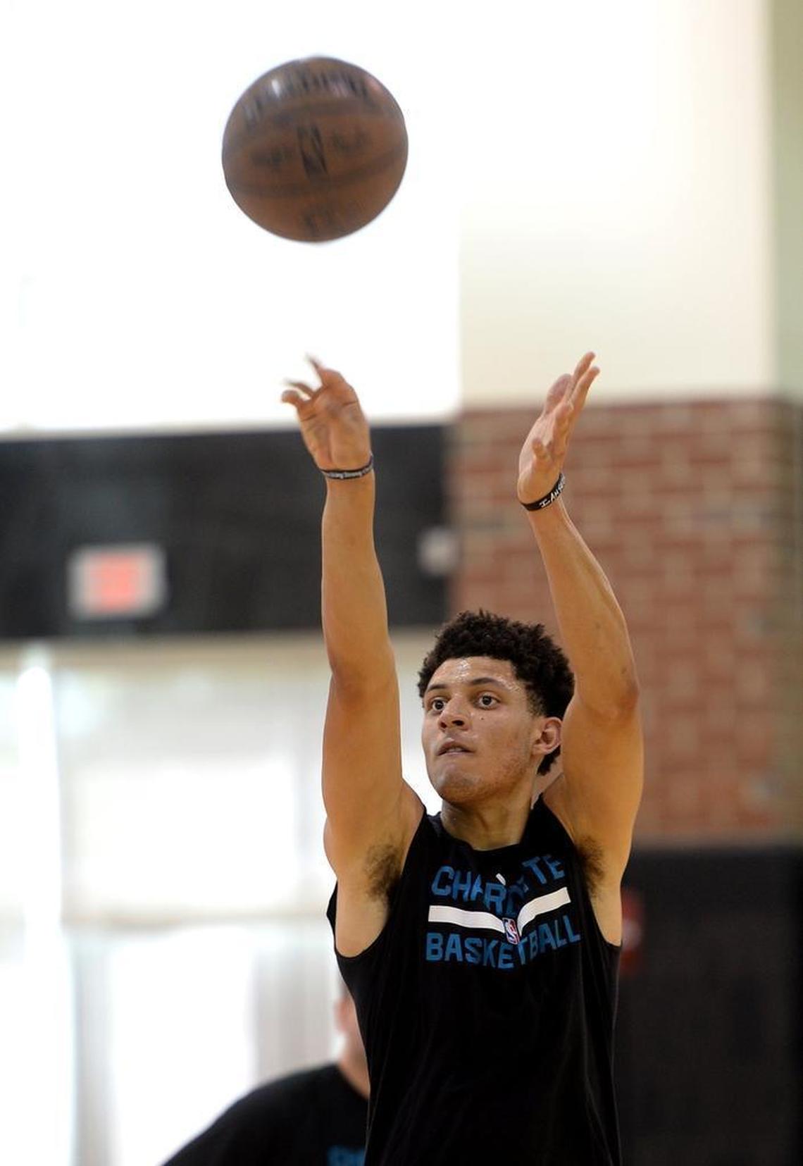 North Carolina’s Justin Jackson, a possible lottery pick, was one of six participants in Sunday's Charlotte Hornets pre-draft workout.