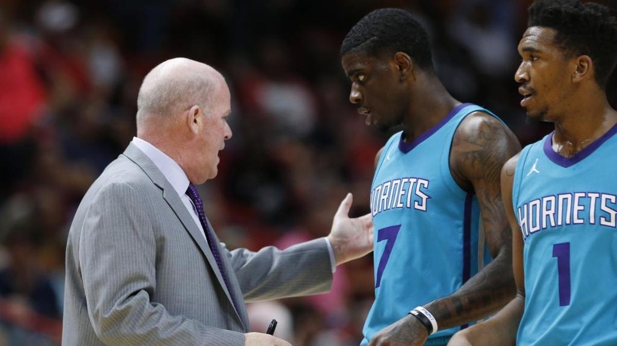 Charlotte Hornets coach Steve Clifford will lean more on rookies Dwayne Bacon (7) and Malik Monk (1) early this season in reaction to three veterans being unavailable.
