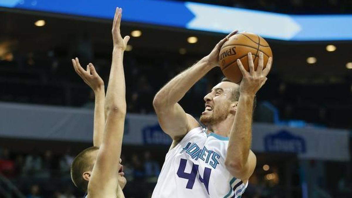With the benefit of a full summer to train, Charlotte Hornets forward Frank Kaminsky (44) has been better – a lot better – in this young season.