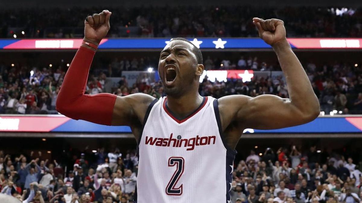Raleigh native John Wall has agreed to a $170 million, four-year contract extension with the Wizards that will start with the 2019 season. (AP Photo/Alex Brandon, File)