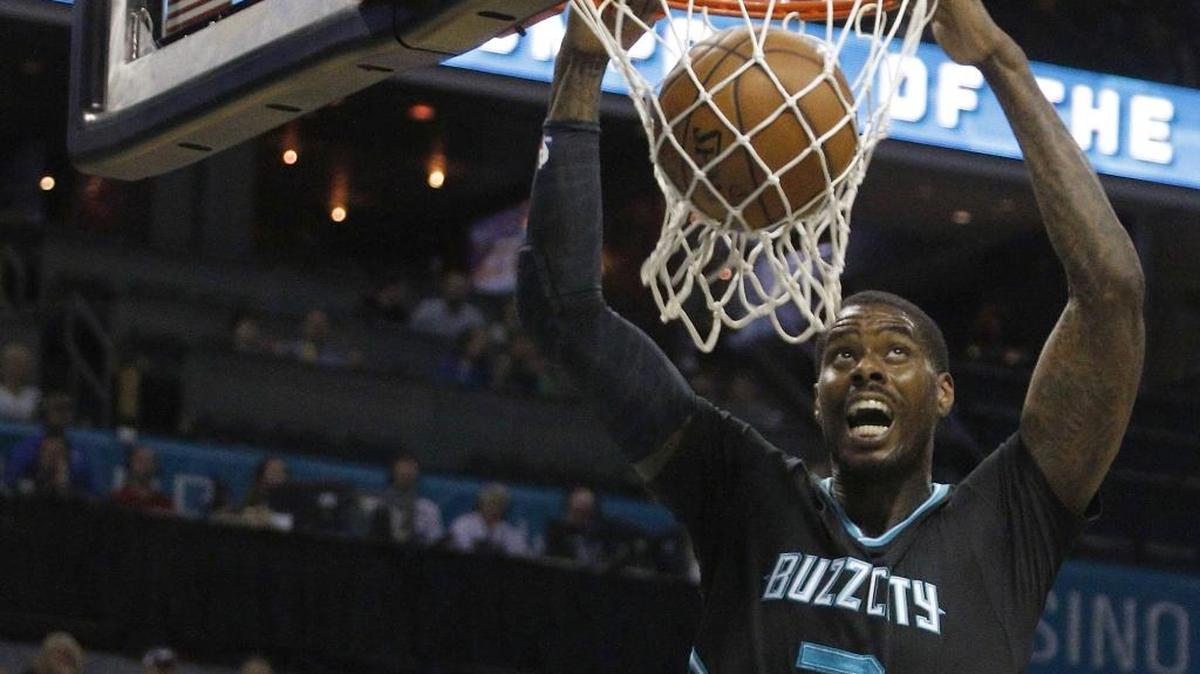 Charlotte Hornets' Marvin Williams says: “I don’t know what locker rooms he hangs out in or what they talk about, but I have never heard that in any locker room and I hope I never do.”