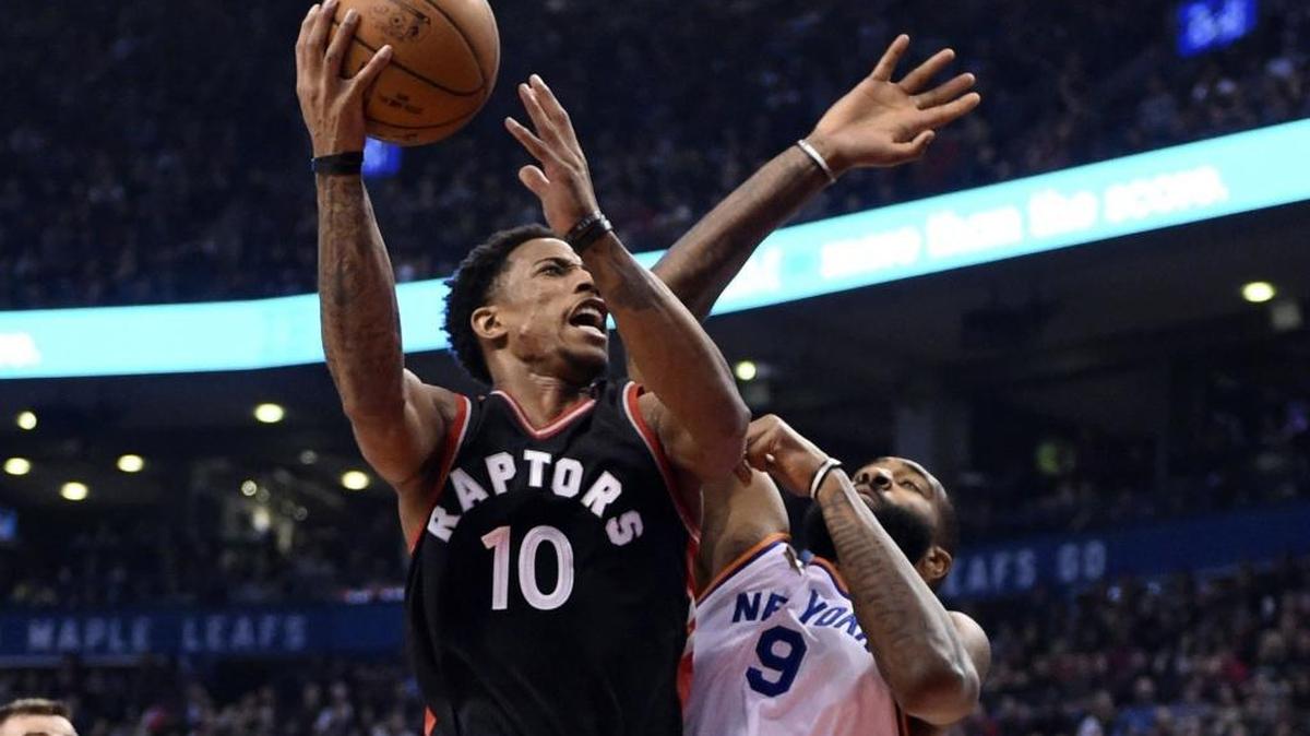 Toronto Raptors guard DeMar DeRozan (10) is fourth in the NBA this season in scoring average at 28.2 points.
