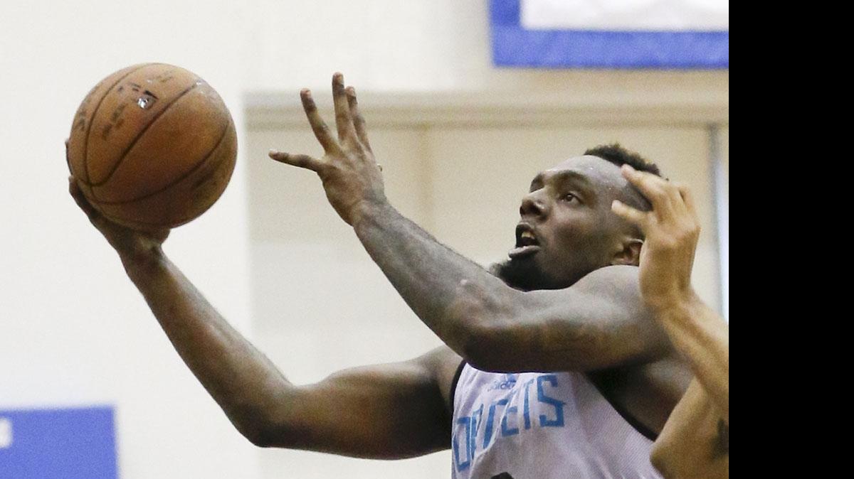 
Entering Wednesday’s matchup with an Orlando Magic split squad, the Hornets’ P.J. Hairston had made just three of his 17 attempts from 3-point range. Wednesday Hairston made four of seven 3-point attempts, finishing with 14 points and six rebounds in the Hornets’ 81-68 loss.


