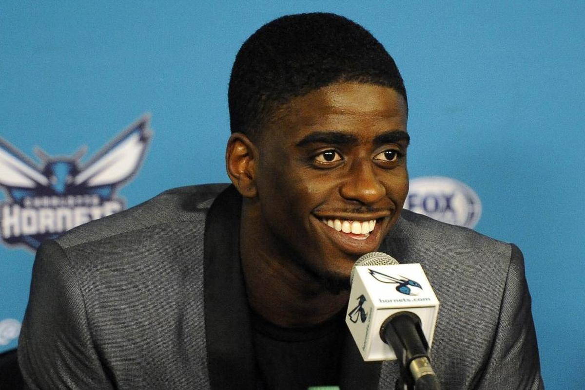 At his introductory news conference in 2017, the Charlotte Hornets’ Dwayne Bacon was incorrectly introduced as “Dwyane Wade” by then-general manager Rich Cho.