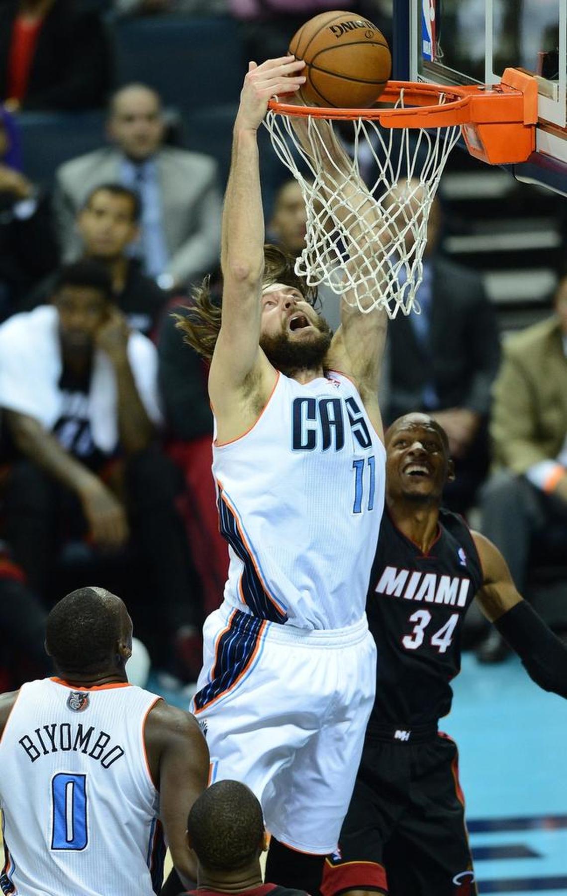 Former Duke star Josh McRoberts was a key factor in Charlotte qualifying for the playoffs in the 2013-14 season.
