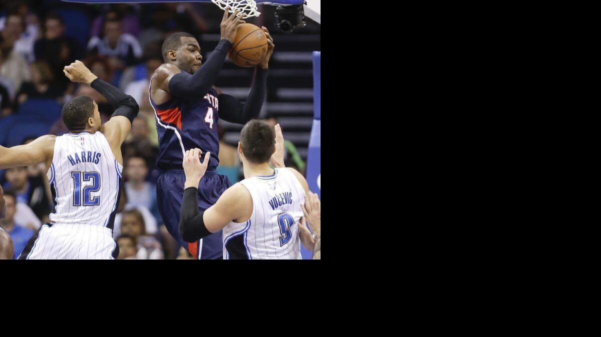 
Atlanta Hawks forward Paul Millsap (4) has become an All-Star since coming east from the Utah Jazz.
