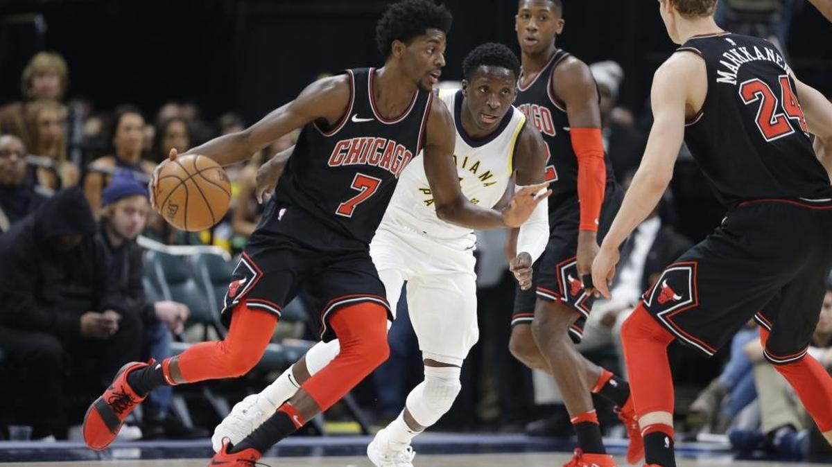 Chicago Bulls guard Justin Holiday (7) scored 27 points in the victory over the Charlotte Hornets Nov. 17.