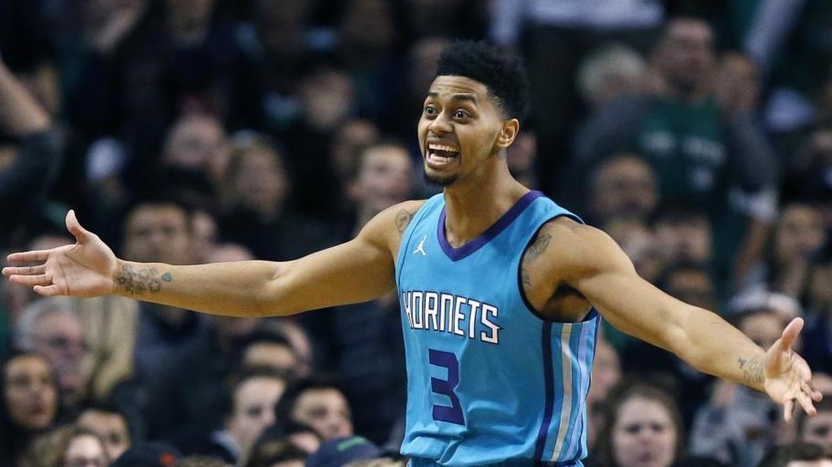 Charlotte Hornets guard Jeremy Lamb had a career-high 32 points in Wednesday’s blowout loss to the Toronto Raptors.