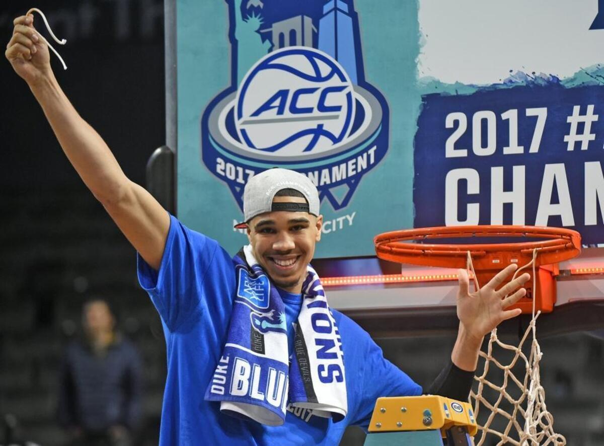 Duke forward Jayson Tatum could have the most potential in this draft class, although he might take a while to develop at the NBA level.