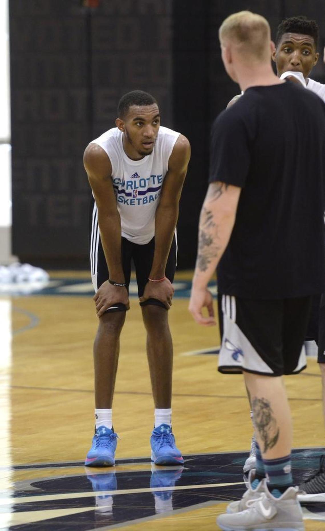Former Adelaide 36ers guard Terrance Ferguson was worked out by the Charlotte Hornets on Monday in the Spectrum Center. He was one of six players present at the pre-draft workout. The Hornets have the 11th pick in the 2017 NBA draft.
