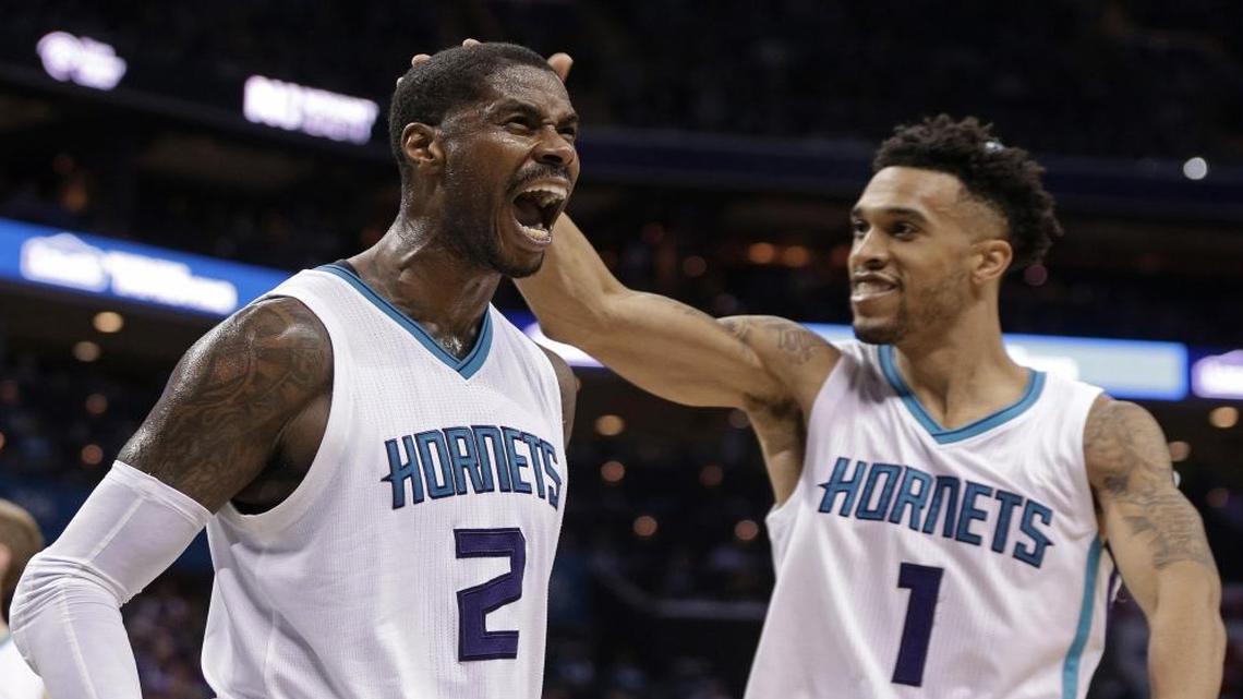 Forward Marvin Williams (2) said Monday there is “no question” he wants to return to the Charlotte Hornets for next season.