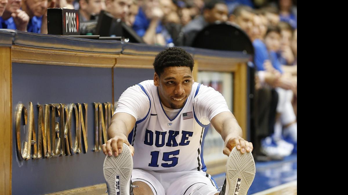 
Center Jahlil Okafor (15) is considered one of the top prospects in this NBA draft after helping Duke win the national championiship as a freshman.
