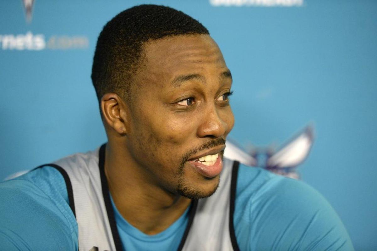 Charlotte center Dwight Howard is starting his 14th season in the NBA and his first with the Hornets.