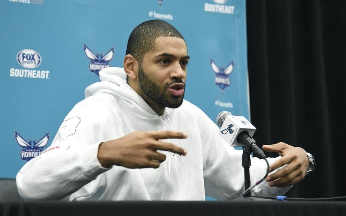 Charlotte Hornets guard/forward Nicolas Batum talked about being a facilitator and getting used to playing with Dwight Howard during a Wednesday news conference. Hornets coach Steve Clifford and players including Kemba Walker and Dwight Howard came before the media Wednesday to recap the 2017-18 NBA season and look to the future.
