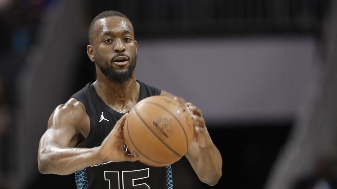 Charlotte Hornets star Kemba Walker played every minute of the second half in willing his team to victory Friday.