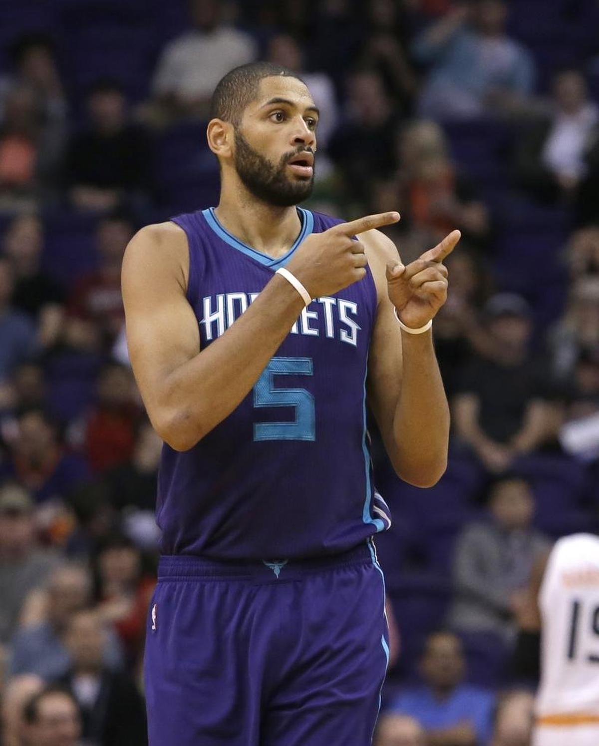 The Charlotte Hornets wore their purple uniforms primarily on the road in the past.