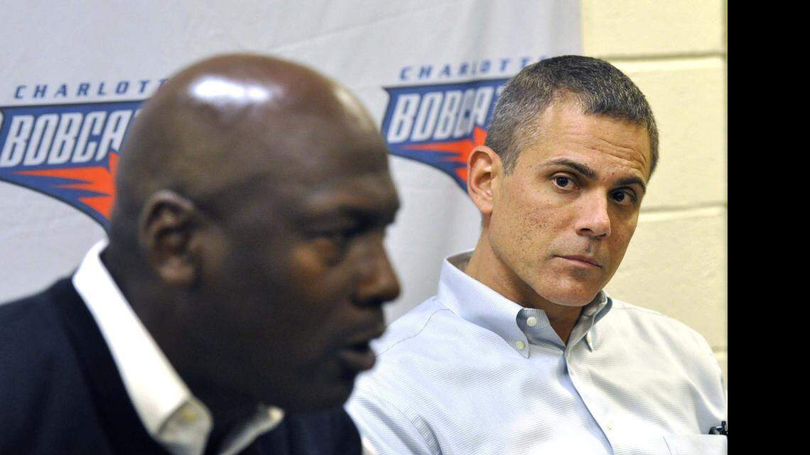
Charlotte Hornets vice-chairman Curtis Polk (right) oversees the team and franchise owner Michael Jordan’s (left) various businesses.
