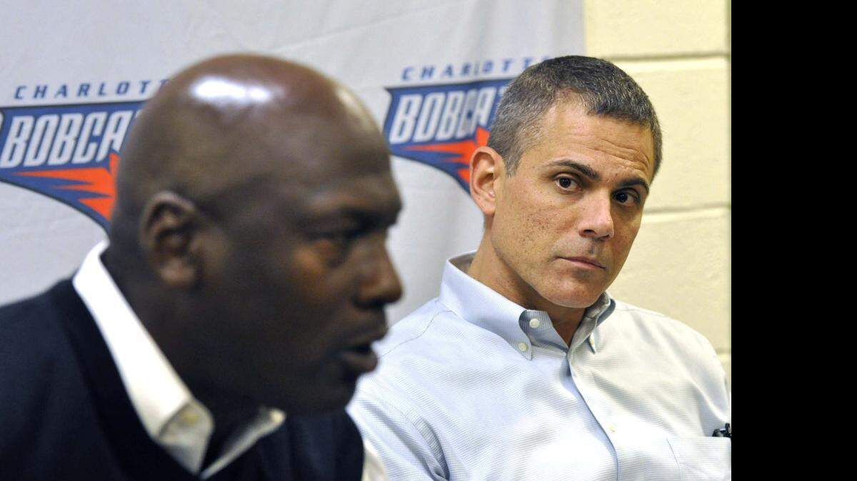
Charlotte Hornets vice-chairman Curtis Polk (right) oversees the team and franchise owner Michael Jordan’s (left) various businesses.
