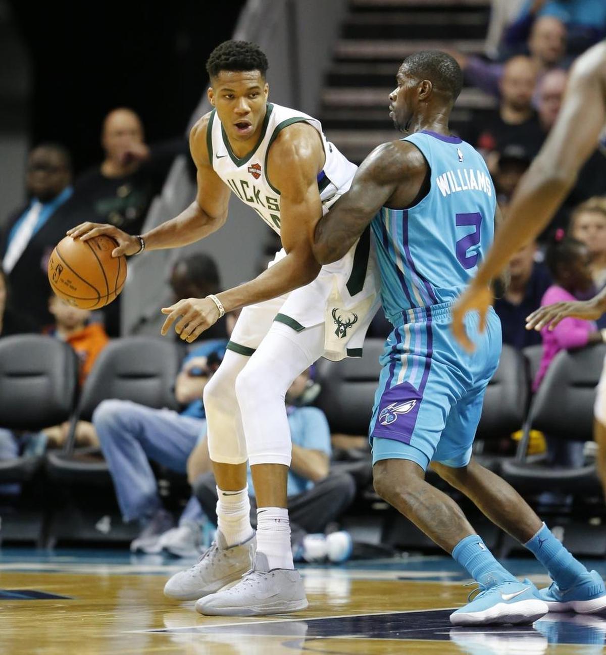Marvin Williams said he did his best to guard Giannis Antetokounmpo, but there’s no stopping players of his caliber.